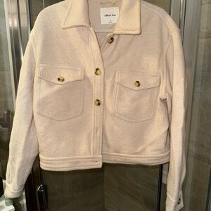 Aritzia Wilfred Cream Teddy Jacket